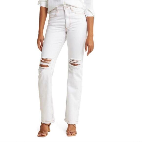 We Wore What Denim - WeWoreWhat Revolve Size 27 Icon Jean White Jean Denim 27x31 straight leg pants